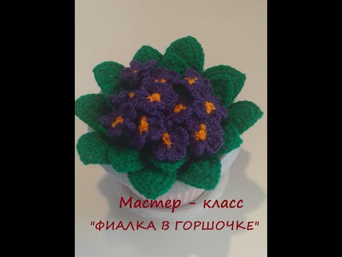 Видео: Мастер - класс " ФИАЛКА В ГОРШОЧКЕ"