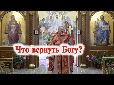 Видео: Что вернуть Богу? Проповедь свящ. Георгия Полякова в 16-ю неделю по Пятидесятнице.