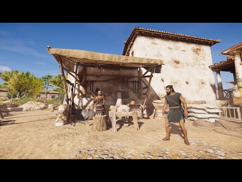 Видео: AC Odyssey Поиск вещей у кузнецов.