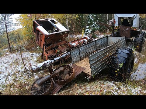 Видео: Добротный металл. Один в лесу. Зап части от 55 ки.