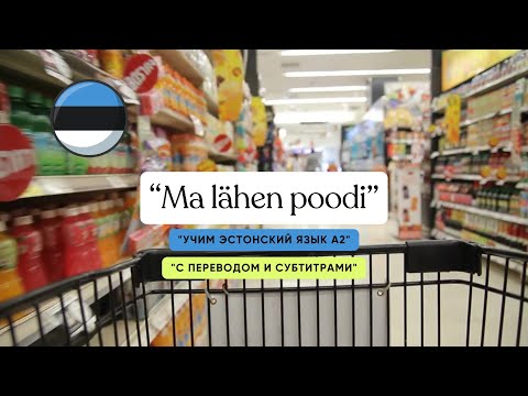 Видео: Ma lähen poodi – Эстонский язык A2  Урок с переводом