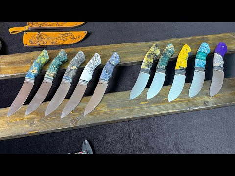 Видео: В наличии ножи с нереально красивыми рукоятями!😉