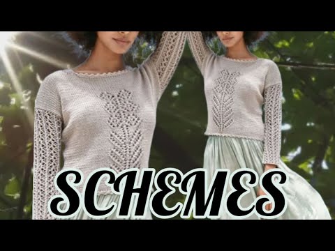 Видео: Роскошные свитера со СХЕМАМИ узоров. Luxurious sweaters with PATTERNS of patterns.