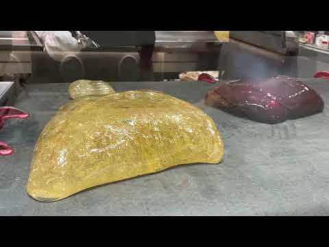 Видео: [Кинтаро Амэ] Как сделать конфету с геометрическим узором пабного размытия