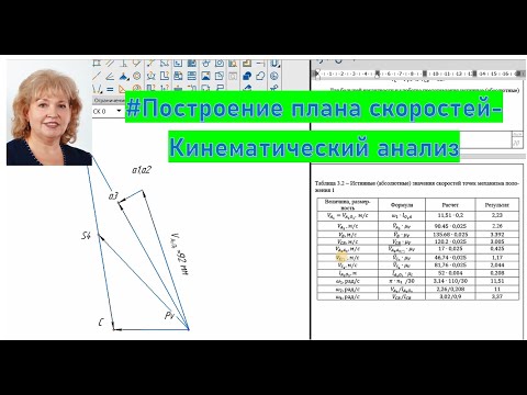 Видео: #Построение плана скоростей кулисного механизма-практика (КП)