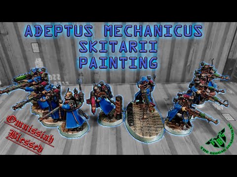 Видео: Adeptus Mechanicus Skitarii Painting - или первый покрас Скитариев...