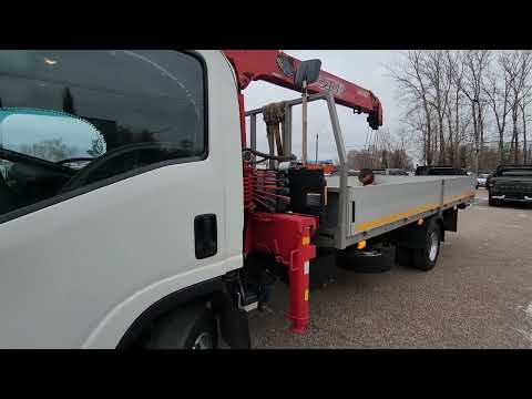 Видео: Манипулятор ISUZU NP75 с установкой  UNIK 344