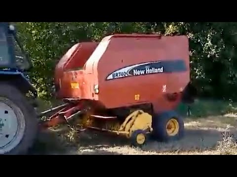 Видео: New Holland BR740 ( Часть 2 ) ДОСТОЙНЫЕ КАТЫШКИ
