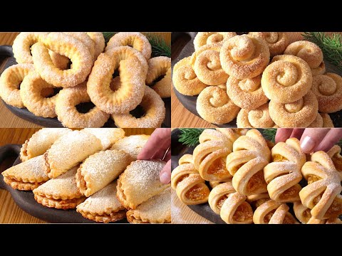 Видео: 4 лучших рецепта печенья! 🔝 Вкуснее, чем в магазине! Простая выпечка в чаю!