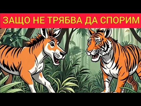 Видео: ПРИТЧАТА ЗА МАГАРЕТО И ТИГЪРА ЗАЩО НЕ ТРЯБВА ДА СПОРИМ С ГЛУПАЦИ