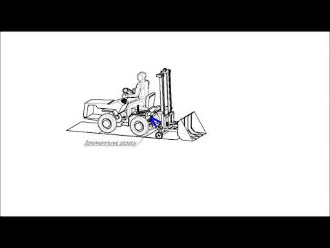 Видео: Самодельный погрузчик к МТЗ -132 Раскосы