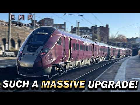 Видео: Поездка на НОВЕЙШЕМ высокоскоростном поезде Великобритании - East Midlands Railway Class 810 «Aur...