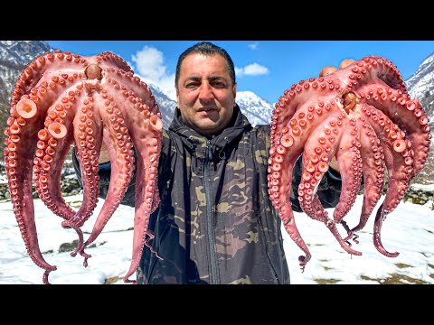 Видео: Как Сочно Приготовить Осьминога С Овощами? Очень Вкусный Рецепт Приготовления Осьминога