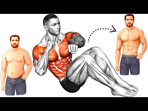 Видео: 12 упражнений для сжигания жира на животе (быстрое избавление от жира)