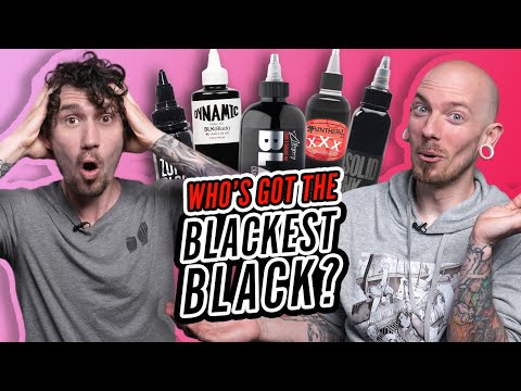 Видео: САМЫЕ ЧЕРНЫЕ ЧЕРНЫЕ ТАТУ-ЧЕРНИЛА: У какого бренда самые черные чернила?