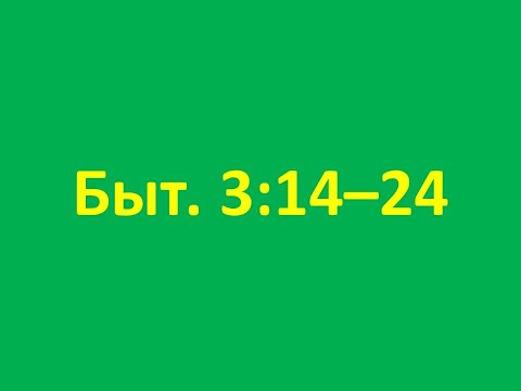 Видео: Быт. 3:14-24 - комментарий