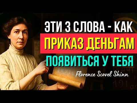 Видео: СКАЖИ ЭТИ 3 СЛОВА — ПРИКАЖИ ДЕНЬГАМ ПОЯВИТЬСЯ! Флоренс Сковел Шинн