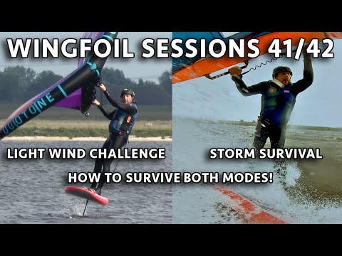 Видео: 🌊 Занятия по Wingfoil №41 и №42 – Мастер-класс по слабому и сильному ветру 🪁