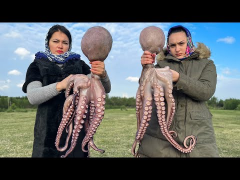 Видео: Пицца со Вкусом Моря! Изумительный Рецепт Пиццы из Осьминога, Креветок и Мидий