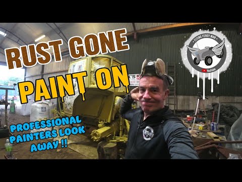 Видео: УДАЛЕНИЕ РЖАВЧИНЫ И НАНЕСЕНИЕ КРАСКИ, ВОССТАНОВЛЕНИЕ MASSEY FERGUSON 6150 ПРОДОЛЖАЕТСЯ.