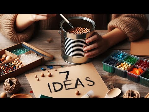 Видео: DIY 😱 7 разных и стильных идей дизайна из жестяных банок | Домашний декор | Рукоделие