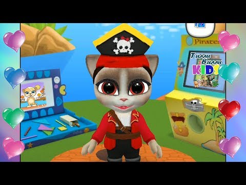 Видео: МАЛЕНЬКАЯ КОШЕЧКА ЭММА #1 День рожденья Пиратская вечеринка Моя говорящая Эмма Мультик про котиков