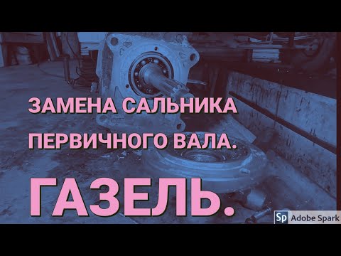 Видео: Сальник КПП на газели, замена сальника первичного вала.