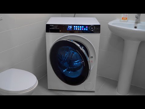 Видео: Стиральная машина с ультрафиолетом и обработкой паром — Haier HW80 B14279!