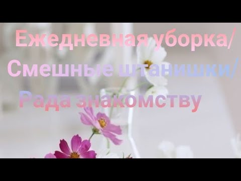 Видео: Ежедневная уборка в студии/Смешные штанишки/Рада знакомству