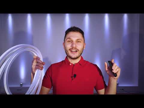 Видео: Новогоднее освещения фасада. Какое оборудование применяется для подсветки частного дома и улицы?