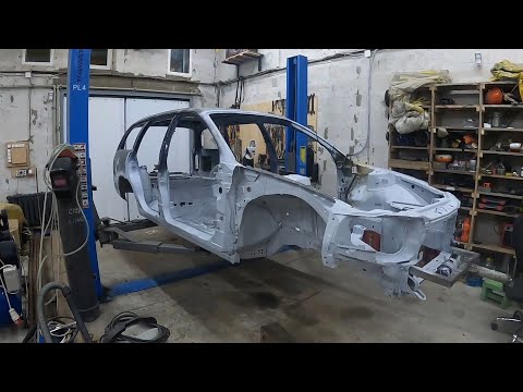 Видео: Часть 3. Opel Omega B 1996г. Обзор состояния кузова после пескоструйной обработки.