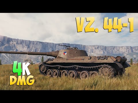 Видео: Vz. 44-1 - 6 Kills 4K DMG - Безобидный! - Мир Танков