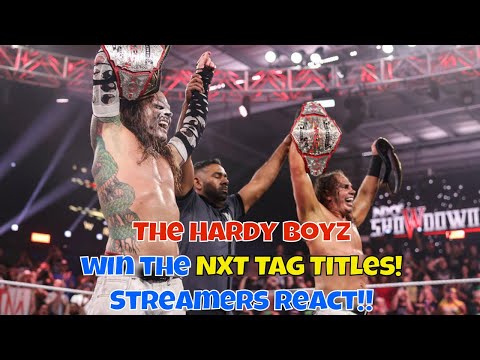 Видео: Реакция стримеров! Братья Харди выигрывают титулы NXT!! #wwe #nxt #рестлинг