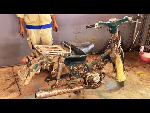 Видео: Классическое возвращение: Honda Super Cub C70 1979 года полностью восстановлена ​​