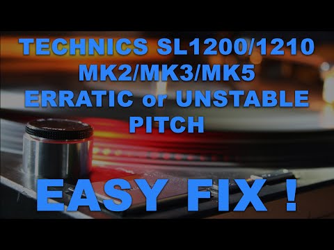 Видео: TechVlog 001 - Исправление неустойчивого или нестабильного тона Technics SL1210 MK2