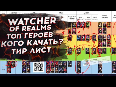 Видео: ТОП ГЕРОЕВ | КОГО КАЧАТЬ | Обзор ТИР ЛИСТа в Watcher of Realms