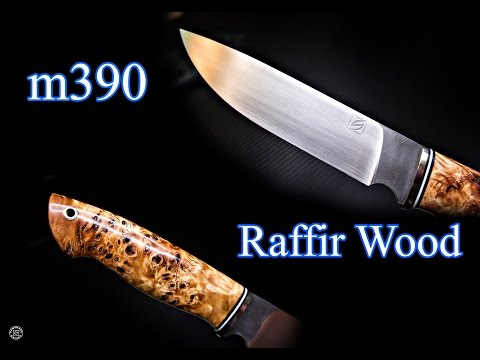 Видео: Делаем нож из M390 steel & Raffir Wood Handle