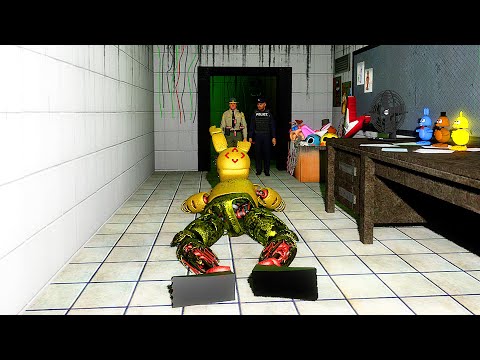 Видео: АНИМАТРОНИКИ ПУГАЮТ ОХРАННИКА 1 ЧАС FNAF COOP ГАРРИС МОД ► Garry's Mod
