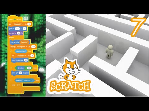 Видео: Рандомный 3d лабиринт а-ля Wolfenstein в Scratch #7 - Настройка графики