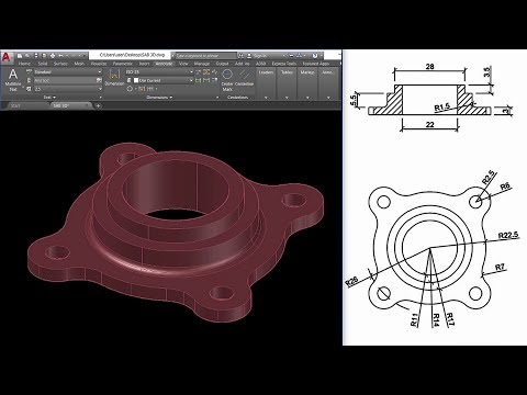 Видео: Моделирование и визуализация в AutoCAD Mechanical — ЧАСТЬ 1 | Создание муфты с помощью AutoCAD