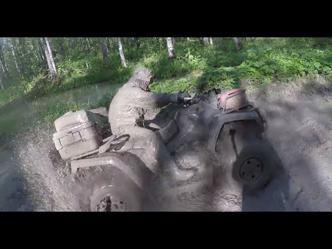 Видео: Поход на квадроциклах из Тогучина на Пихтовый гребень (Салаирский Кряж)