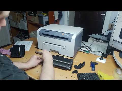 Видео: Samsung SCX-4200 вертикальные чёрные полосы при печати