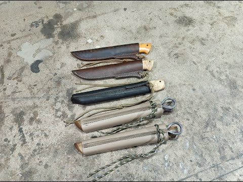 Видео: Два бычака и ещё три ножа из к110