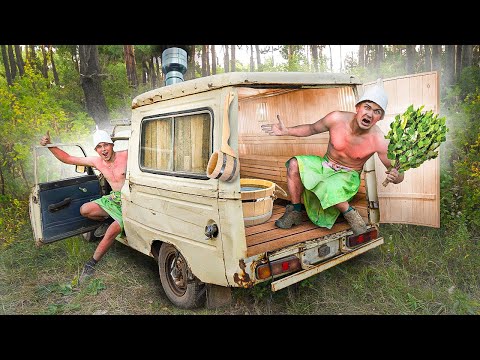 Видео: Сделали Баню на колесах и испытали её на бездорожье!