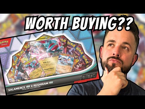 Видео: Стоит ли покупать коллекционный бокс Salamence EX и Reshiram EX Premium?