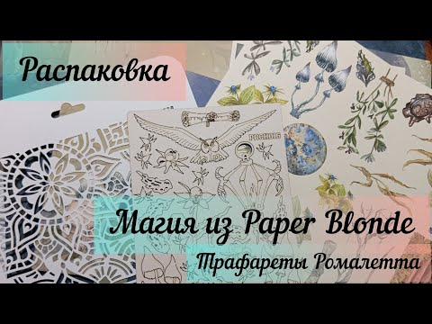 Видео: Обзор покупок в Бумажной Блондинке и Ромалетте / распаковка / скрапбукинг