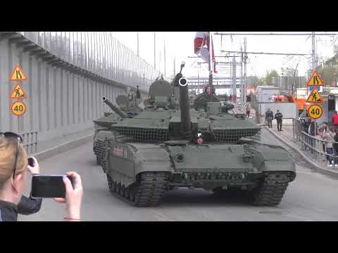 Видео: Возвращение техники с генеральной репетиции Парада Победы 2021. 07.05.2021.