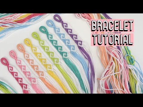 Видео: Мастер-класс по плетению браслета «Греческая волна» [CC] || Браслеты дружбы