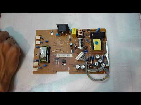 Видео: Блок питания монитора lg  ремонт