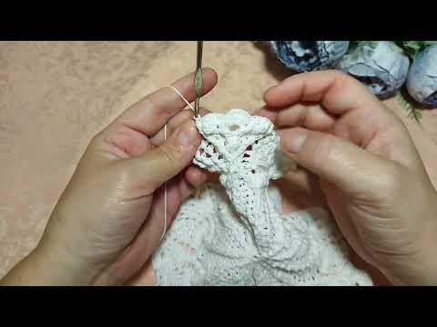 Видео: Объёмная салфетка 20-22 ряд